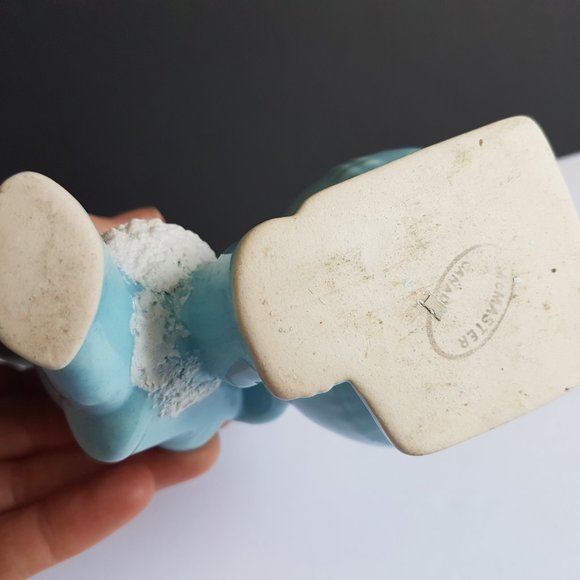 ❤️McMaster Pottery Canada Blue Baseball Boy Vase Planter - Picture 5 of 5